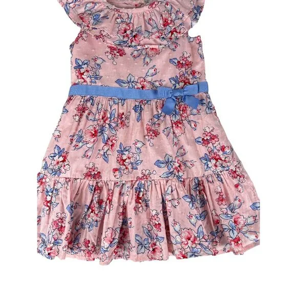 Janie & Jack Pink Floral Dress Size 2T - Picture 5 of 8
